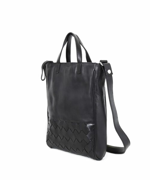Signe Woven Tote Black