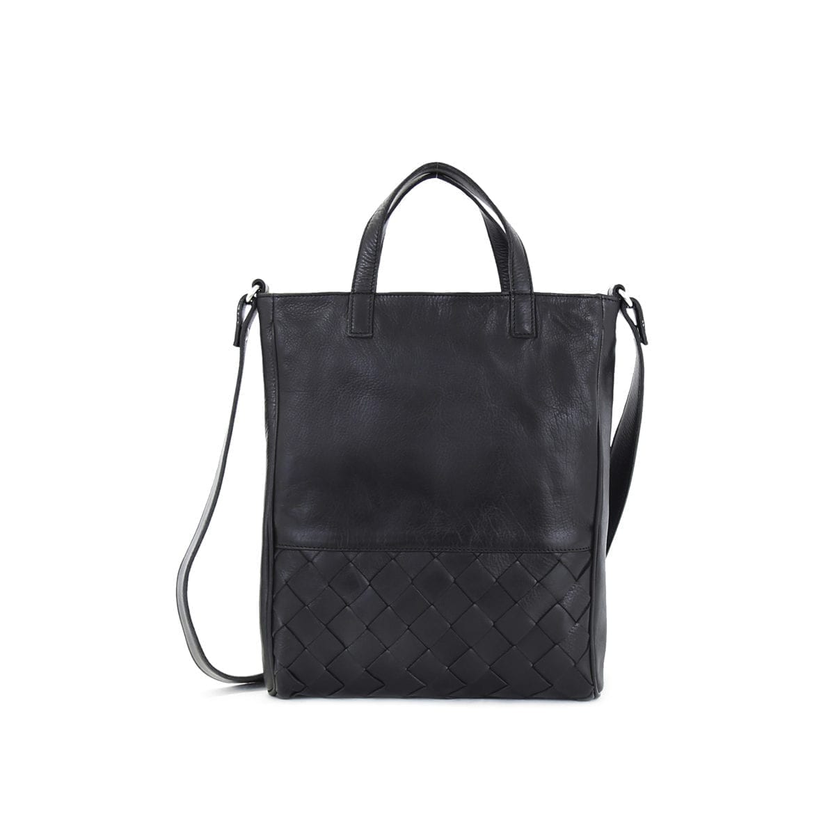 Signe Woven Tote Black