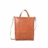 Signe Woven Tote Cognac