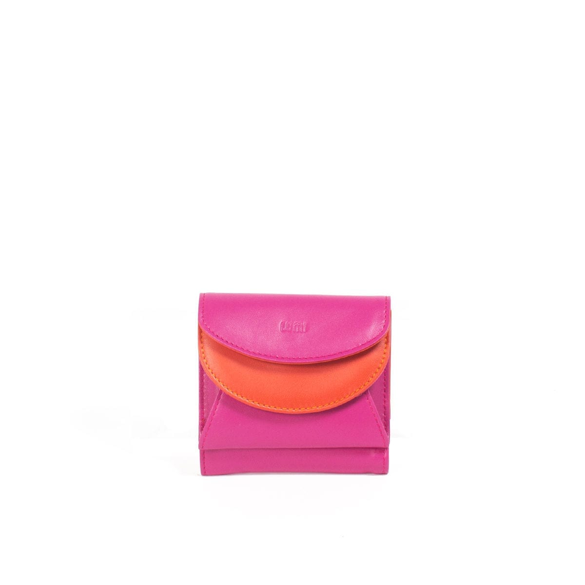 LUMI Viivi Trifold Wallet, in pink/coral.