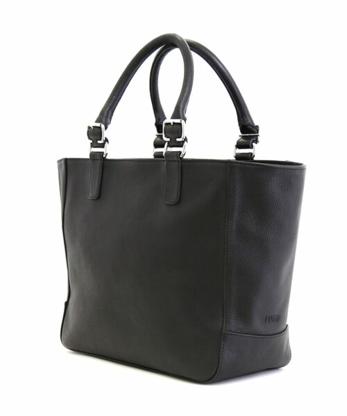 LUMI Jutta East West Tote, in black.