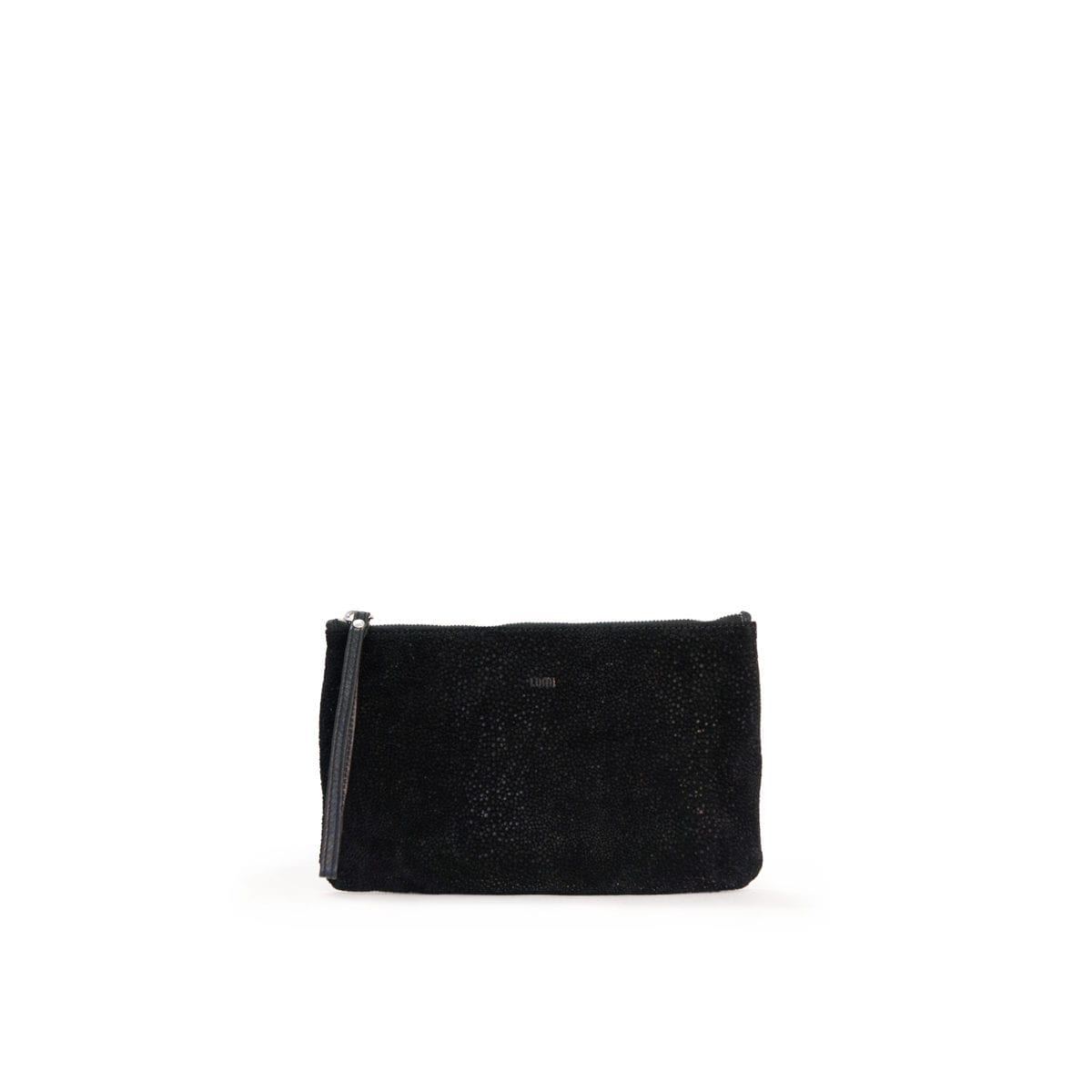 LUMI Raili Small Clutch Bubbles, in black, is from our Limited Edition. Raili makes a petite and functional accessory for your little daily essentials.