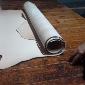 Vegetable-tanned leather