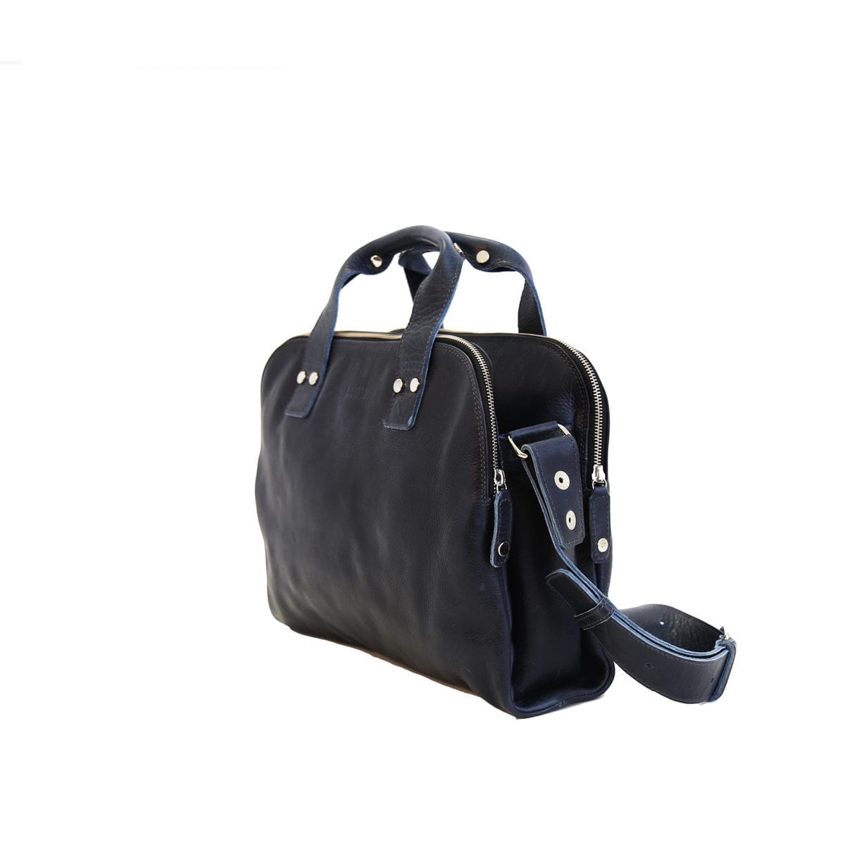 LUMI Johan Small Business Bag, in navy.