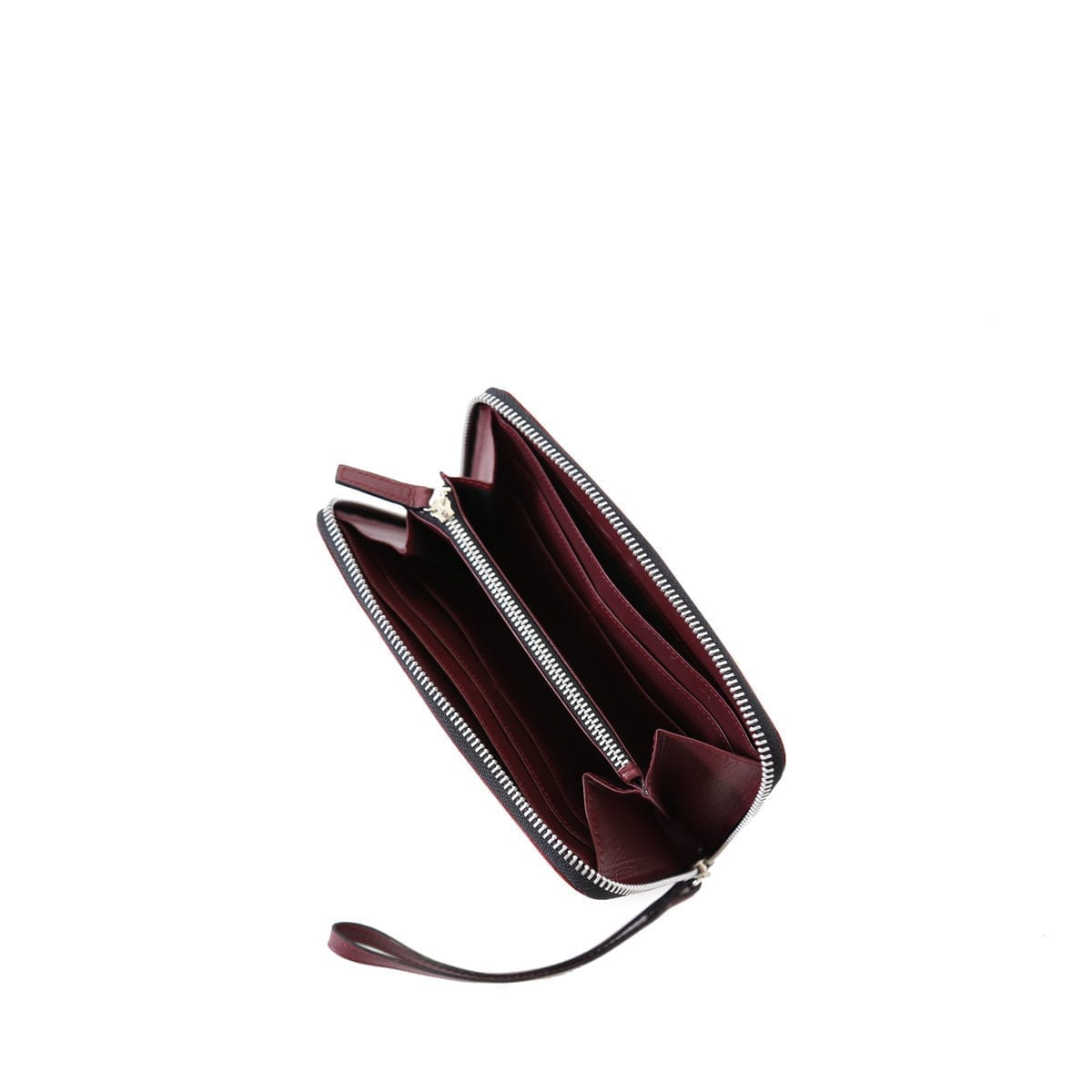Orvokki Large Wallet in red and wine combo