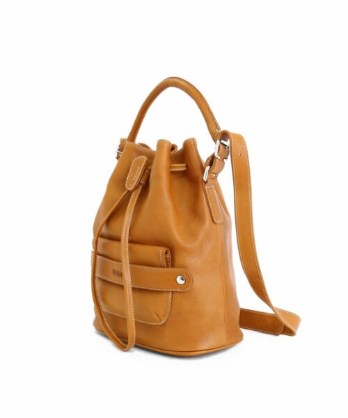 Katariina Large Bucket Bag Cognac