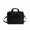 LUMI Jouko Computer Bag, in black. Created using vegetable tanned leather.