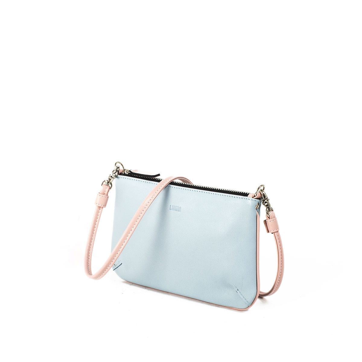 LUMI Maiju Pouchette, in Baby Blue / Baby Pink.