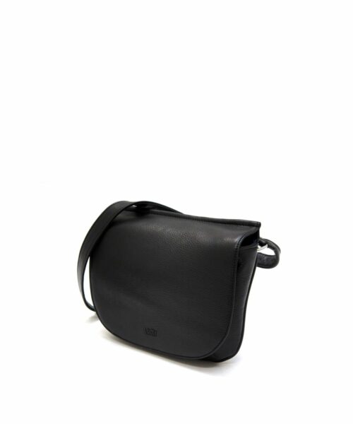 LUMI Laila Flat Cross Body Bag, in black.