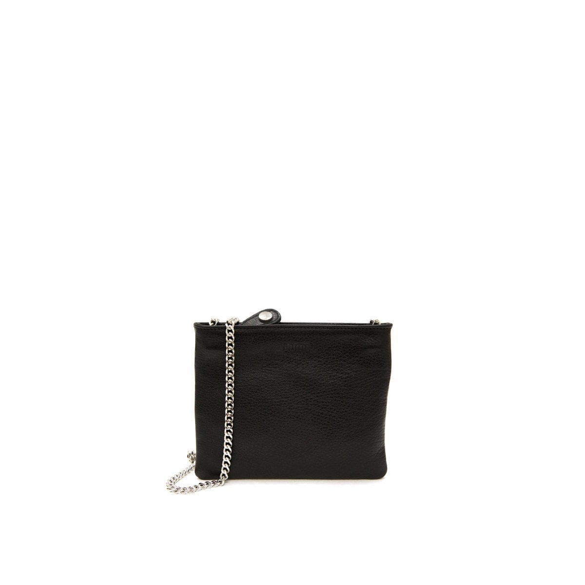 LUMI Laura Envelope Clutch, in black.