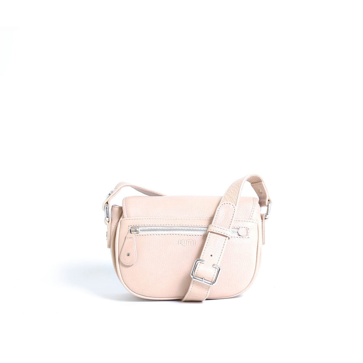LUMI Olivia Mini Saddler, in peach.