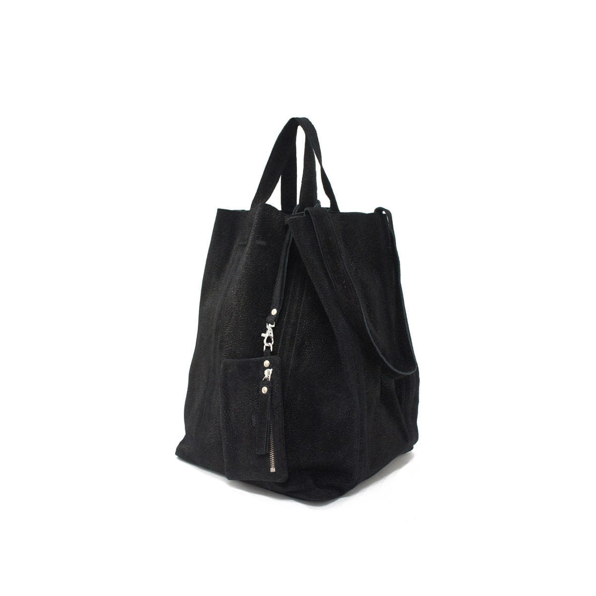 LUMI Linda Large Tote Bubbles, in black.