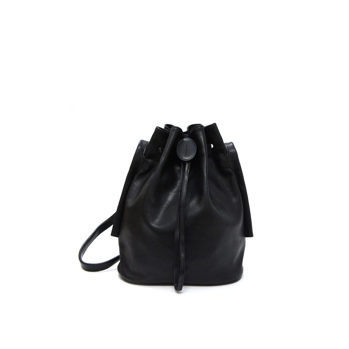 Lumi Verna Large Bucket Bag Black