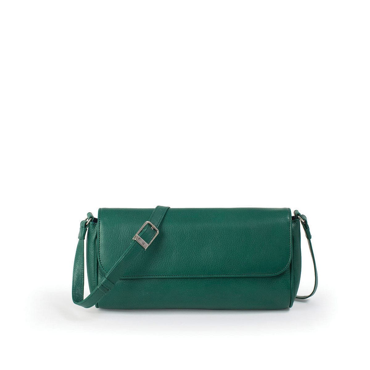 LUMI Eeva Pouch Bag, in green, is made of vegetable tanned goat leather