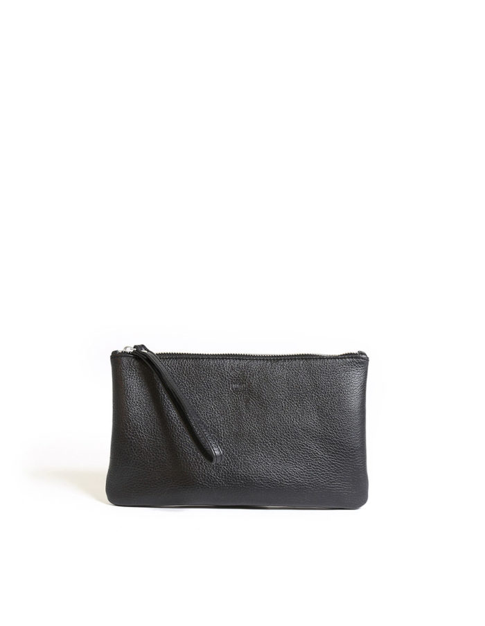 lumi raili small clutch in black/silver is from our limited