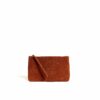 LUMI Raili Small Clutch Bubbles, in cognac, is from our Limited Edition.