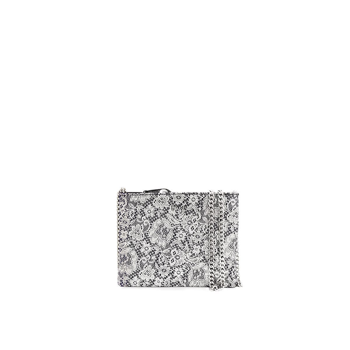 LUMI Laura Envelope Clutch, in lace black.