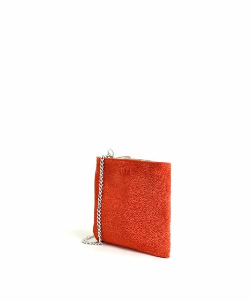 LUMI Laura Envelope Clutch, in coral combo.