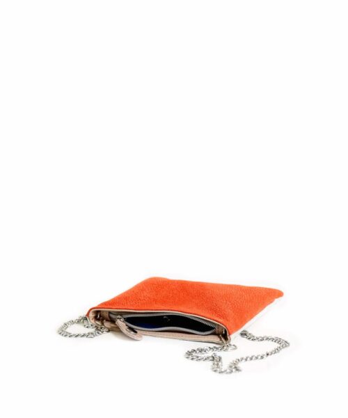LUMI Laura Envelope Clutch, in coral combo.