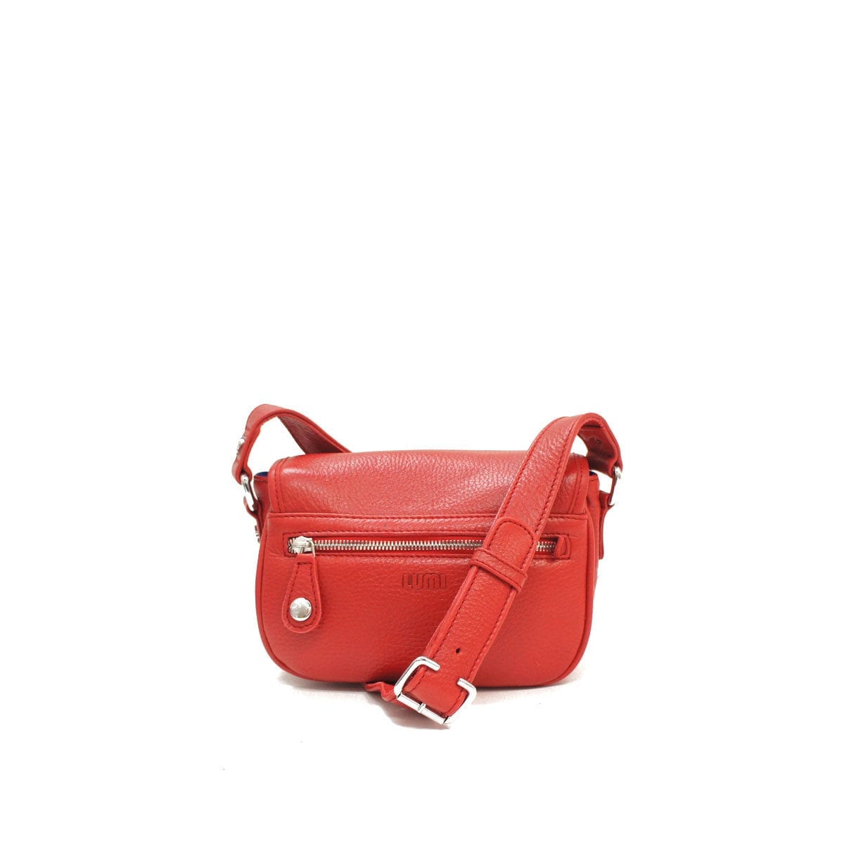 LUMI Olivia Mini Saddler, in red.
