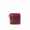 Melissa Wallet in red and Wine combo