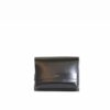 LUMI Medium Case Utility Pocket, in black, is created using natural vegetable tanned cow leather