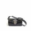 LUMI Aino Tube Bag, in black, is created using natural vegetable tanned cow leather.
