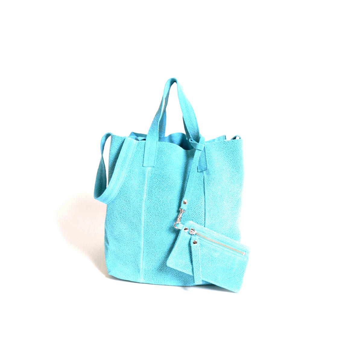 LUMI Frida Tote Bubbles, colour turquoise