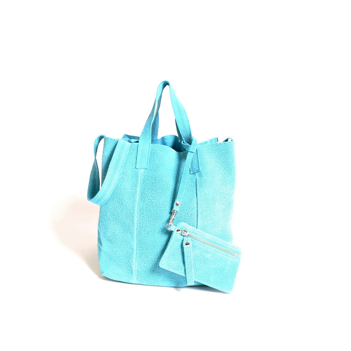 LUMI Frida Tote, in turquoise
