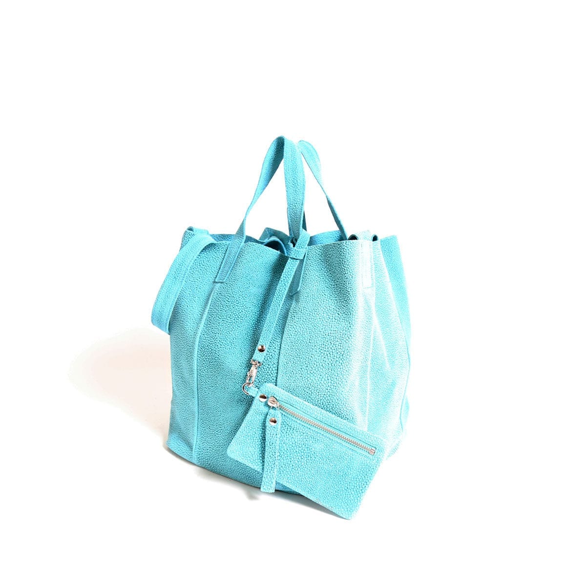 LUMI Frida Tote, in turquoise