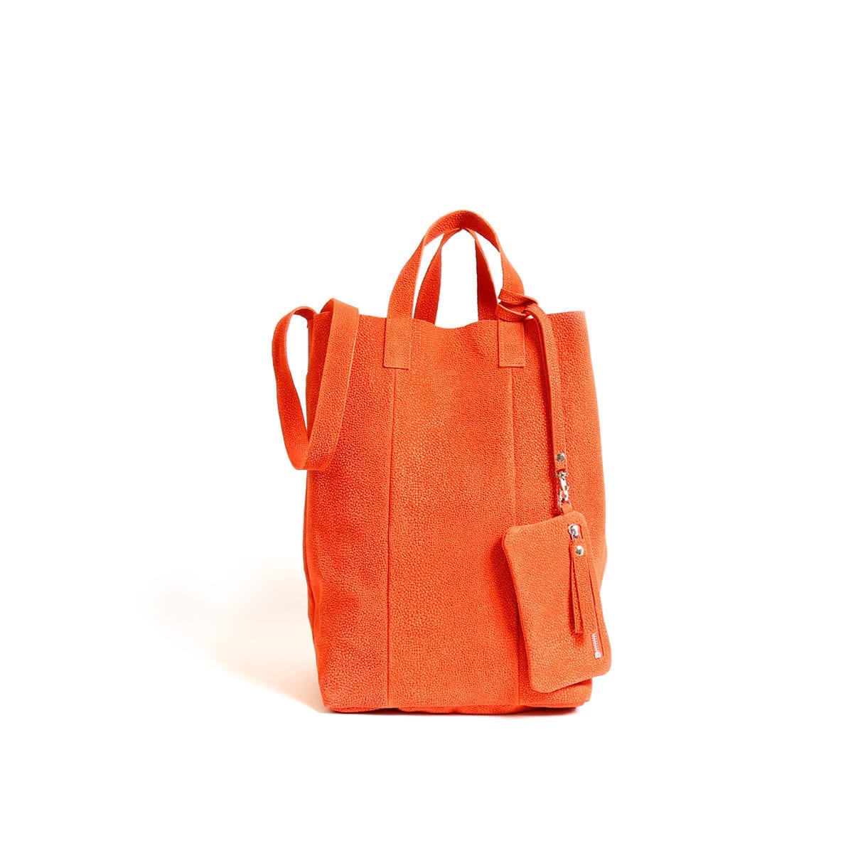 LUMI Linda Large Tote Bubbles, in coral
