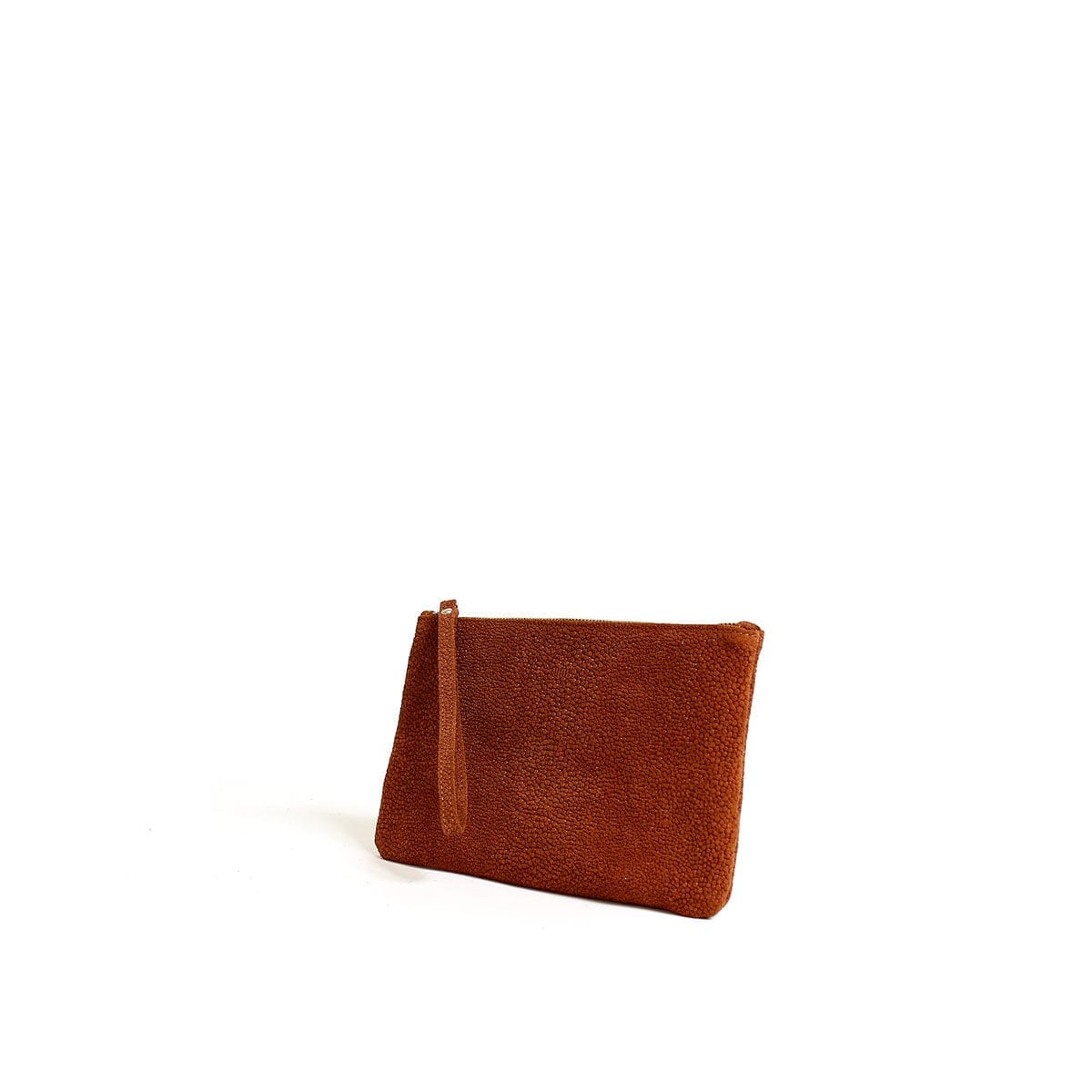 LUMI Raili Small Clutch Bubbles, in cognac, is from our Limited Edition.