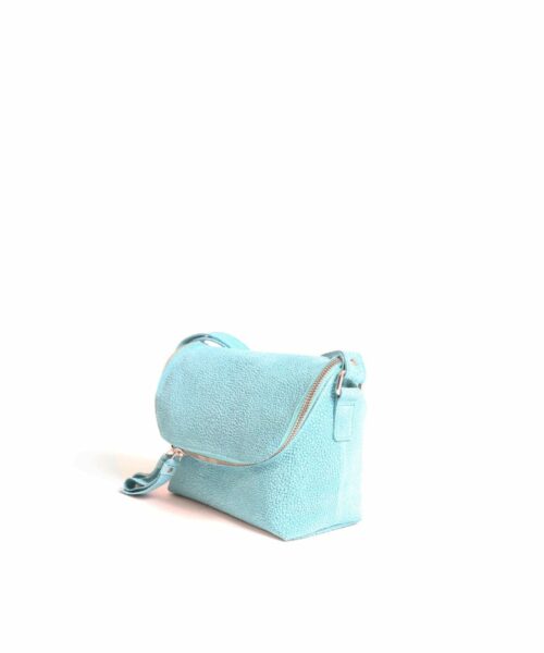 LUMI Rita Mini Bag Bubbles, in turquoise