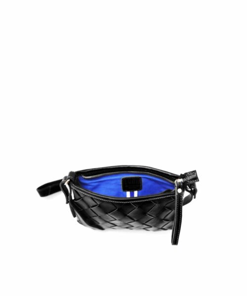 LUMI Toarie Woven Clutch Small, in black
