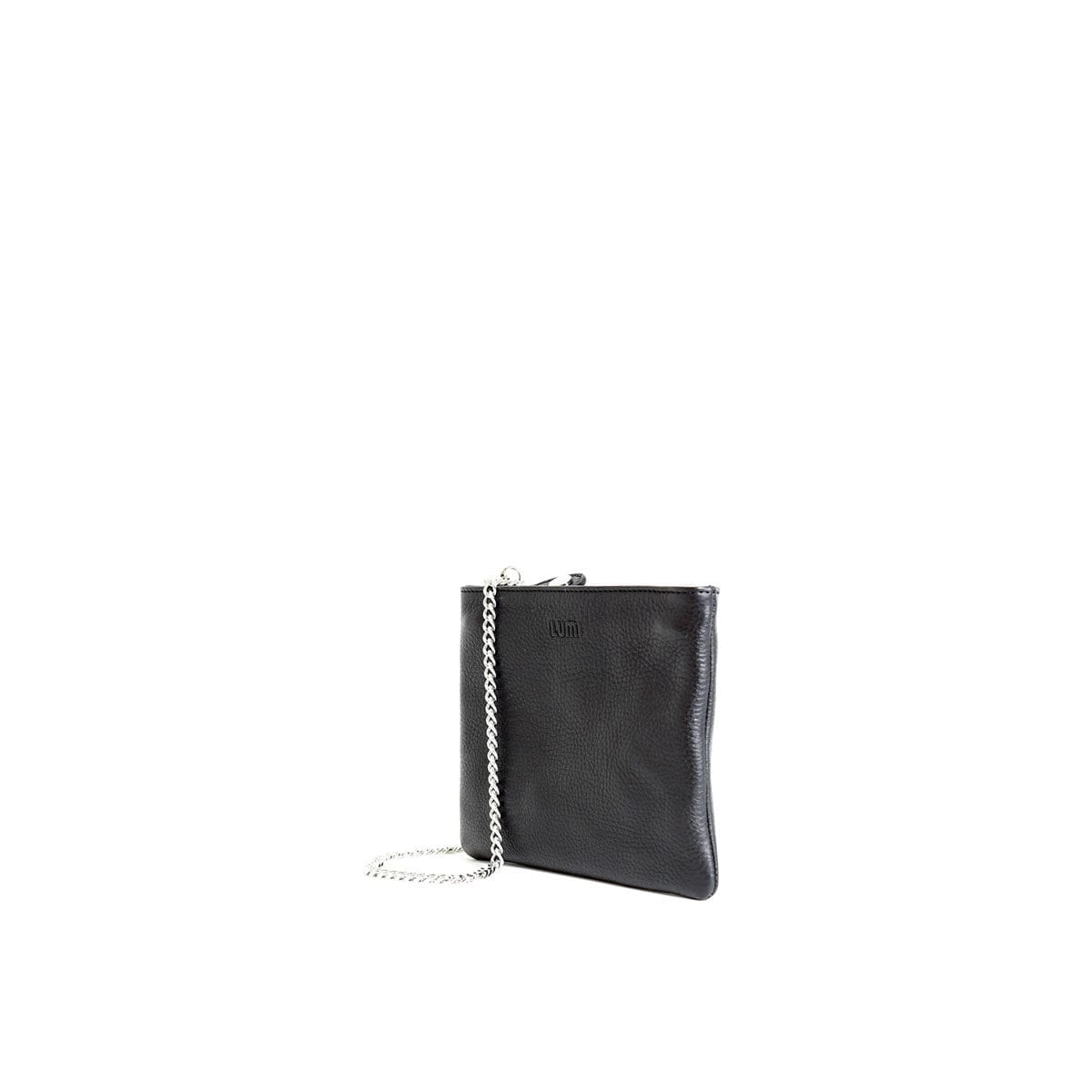 LUMI Laura Envelope Clutch, in black.
