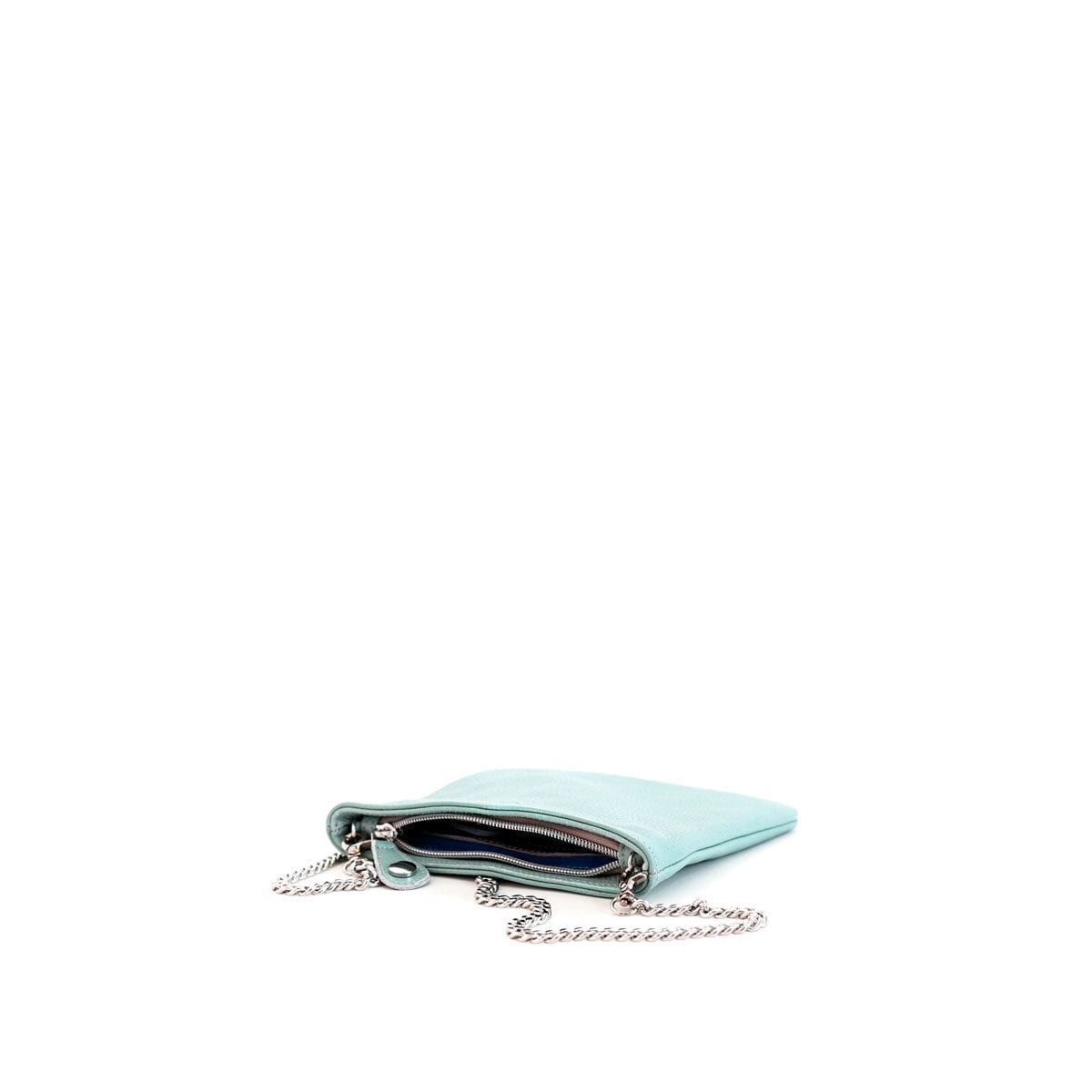 LUMI Laura Envelope Clutch, in Cielo blue.