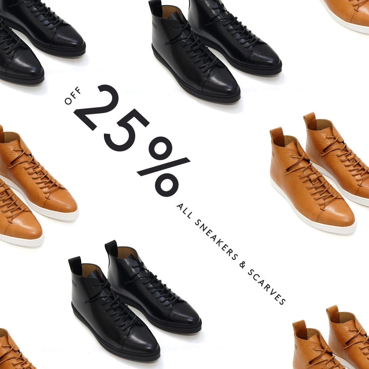 LUMI Spring Sneakers and Scarves 25% off