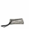 LUMI Viola Clutch, in lace black.
