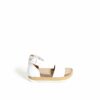 LUMI Birgitta Cork Sandals, in white, make the perfect summer shoe for every occasion.
