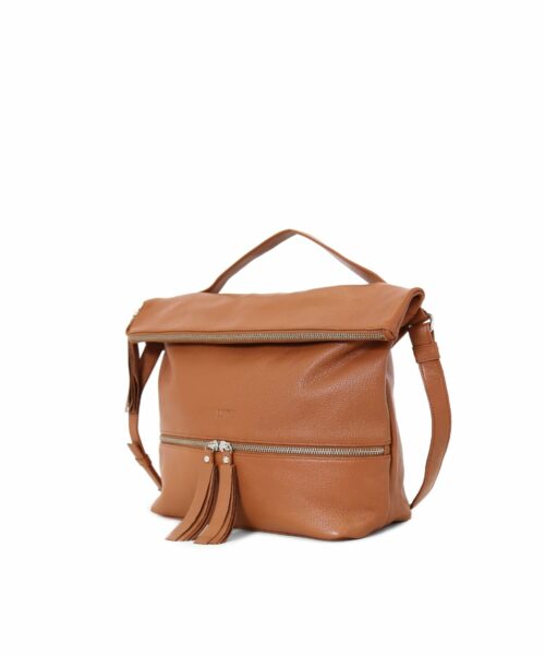 Lyydia Shoulder Bag in cognac.