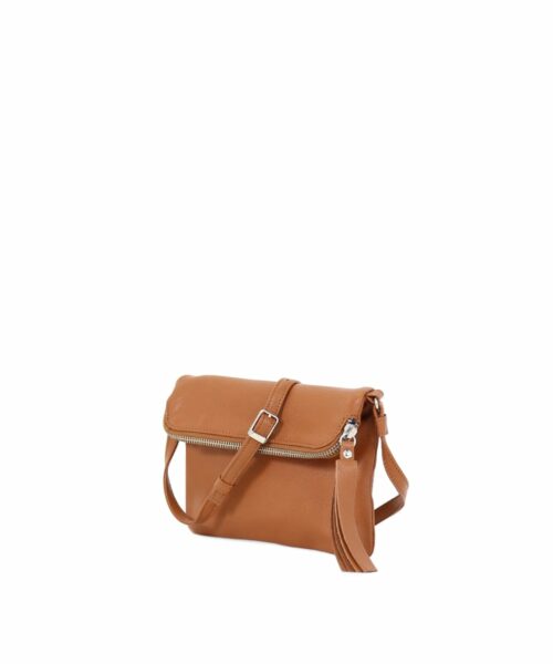 LUMI Stella Pouch Bag Cognac