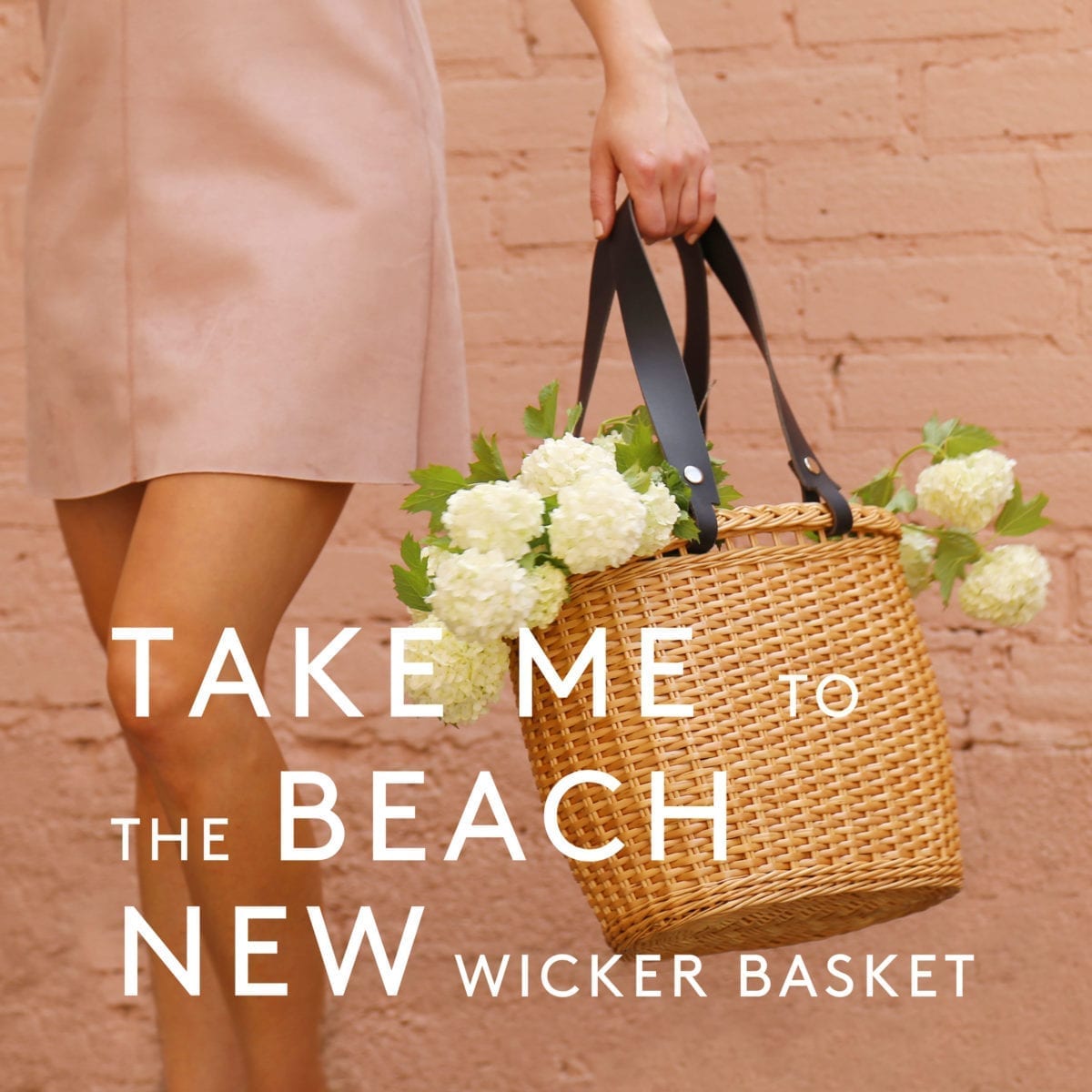 LUMI Wicker Basket makes a perfect beach basket