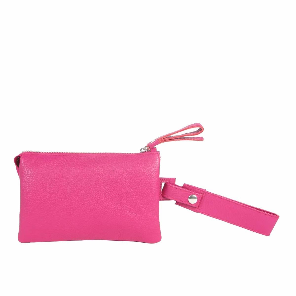 LUMI Venla Wristlet in berry pink