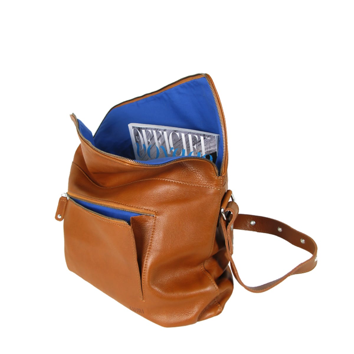 Theodore Messenger Bag Cognac Lumi Accessories