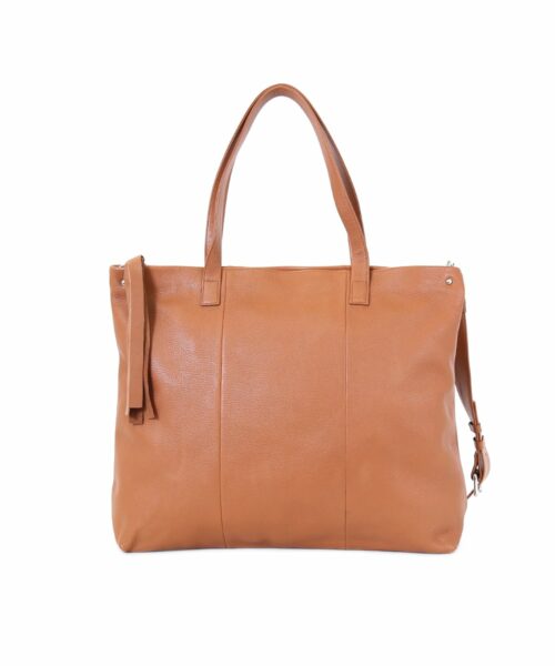 LUMI Hanna U Tote Cognac