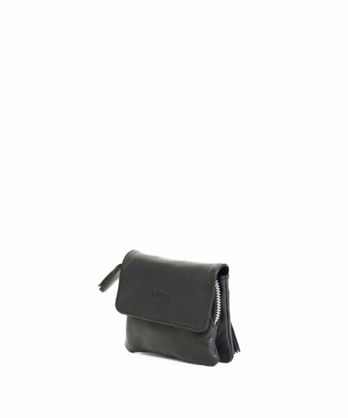 LUMI Emma Wallet, in black, carries your tiny necessities beautifully.