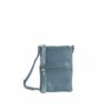 LUMI Hilda Double Pouch, in petrol, is made of vegetable tanned goat leather. Chemical free dyeing.