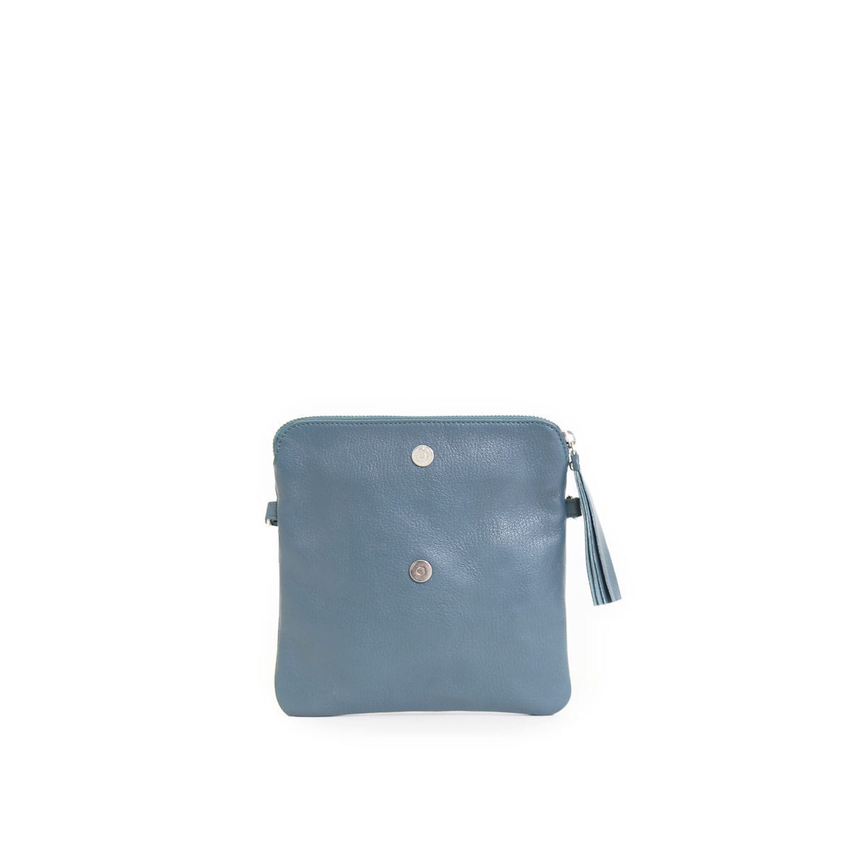 LUMI Stella Pouch Bag, in petrol, is made of vegetable tanned goat leather. Chemical free dyeing