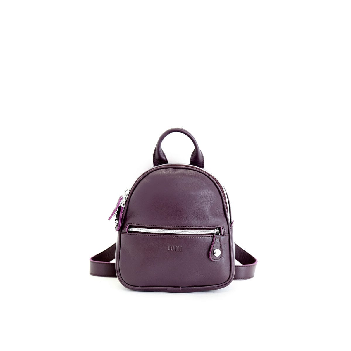 LUMI Kerttu Mini Backpack in beautiful rich grape colour.
