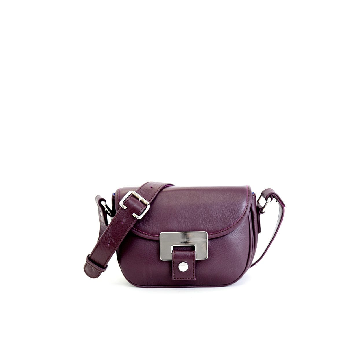 LUMI Olivia Mini Saddler in grape colour.
